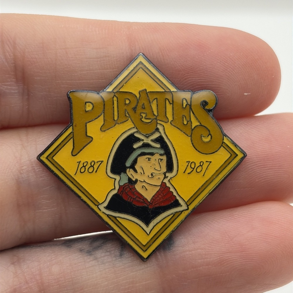 MLB Baseball Pittsburgh Pirates Mascot 1887-1987 Lapel Hat Pin